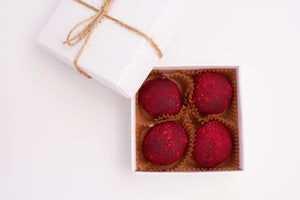 Raspberry Dark Chocolate Truffles